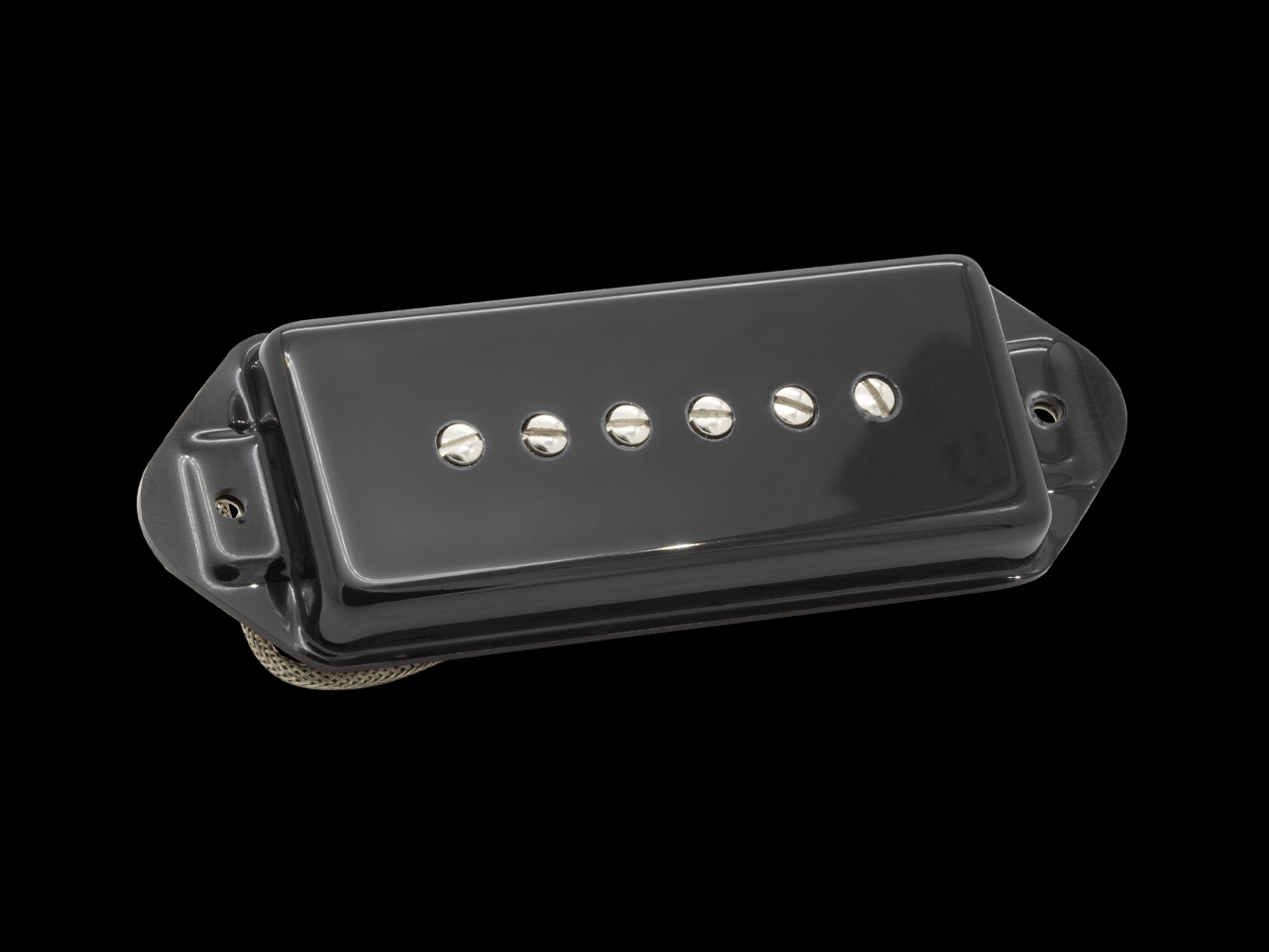 Seymour Duncan(セイモアダンカン) RETROSPEC'D AQ-P90-b Dog Ear (Black Cover) | ANTIQUITY™ RETROSPEC'D P90 DOG EAR (P90用ピックアップ) - 2