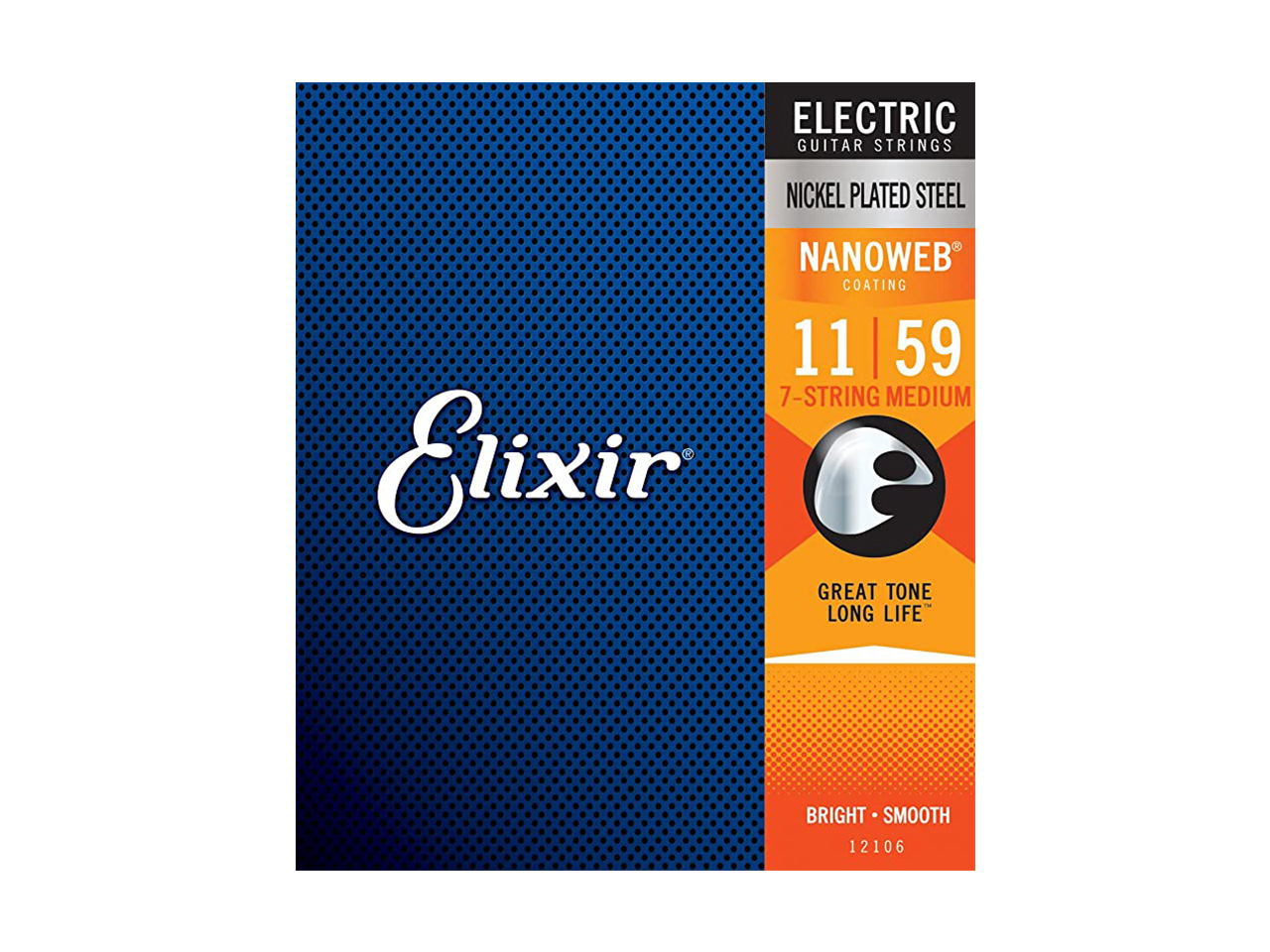Elixir®(エリクサー) NANOWEB 7-STRING MEDIUM [011-059 #12106] (エレキギター弦/7弦用)