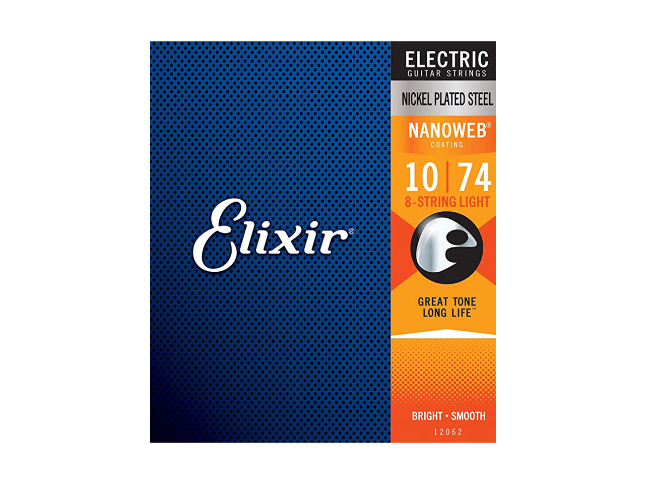 Elixir®(エリクサー) NANOWEB 8-STRING LIGHIT [010-074 #12062] (エレキギター弦/8弦用)