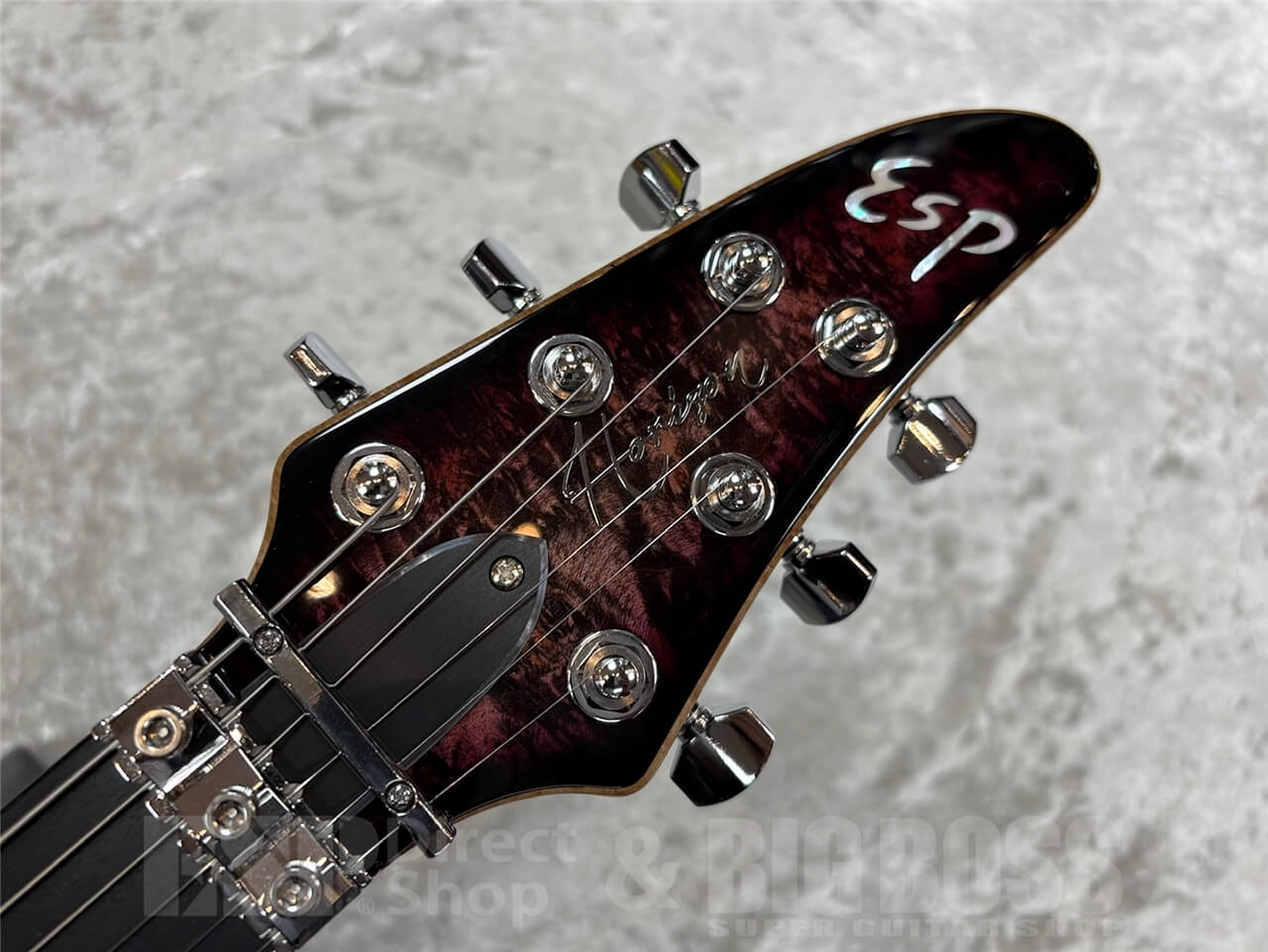 【即納可能】ESP(イーエスピー) HORIZON-CTM FR Burled Maple / Reptile Red Burst  GWS - 7