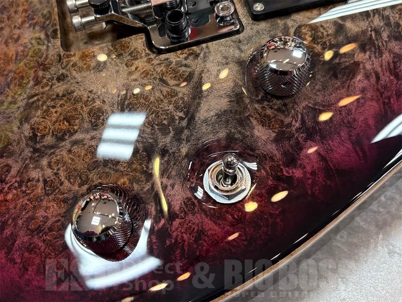 【即納可能】ESP(イーエスピー) HORIZON-CTM FR Burled Maple / Reptile Red Burst  GWS - 5
