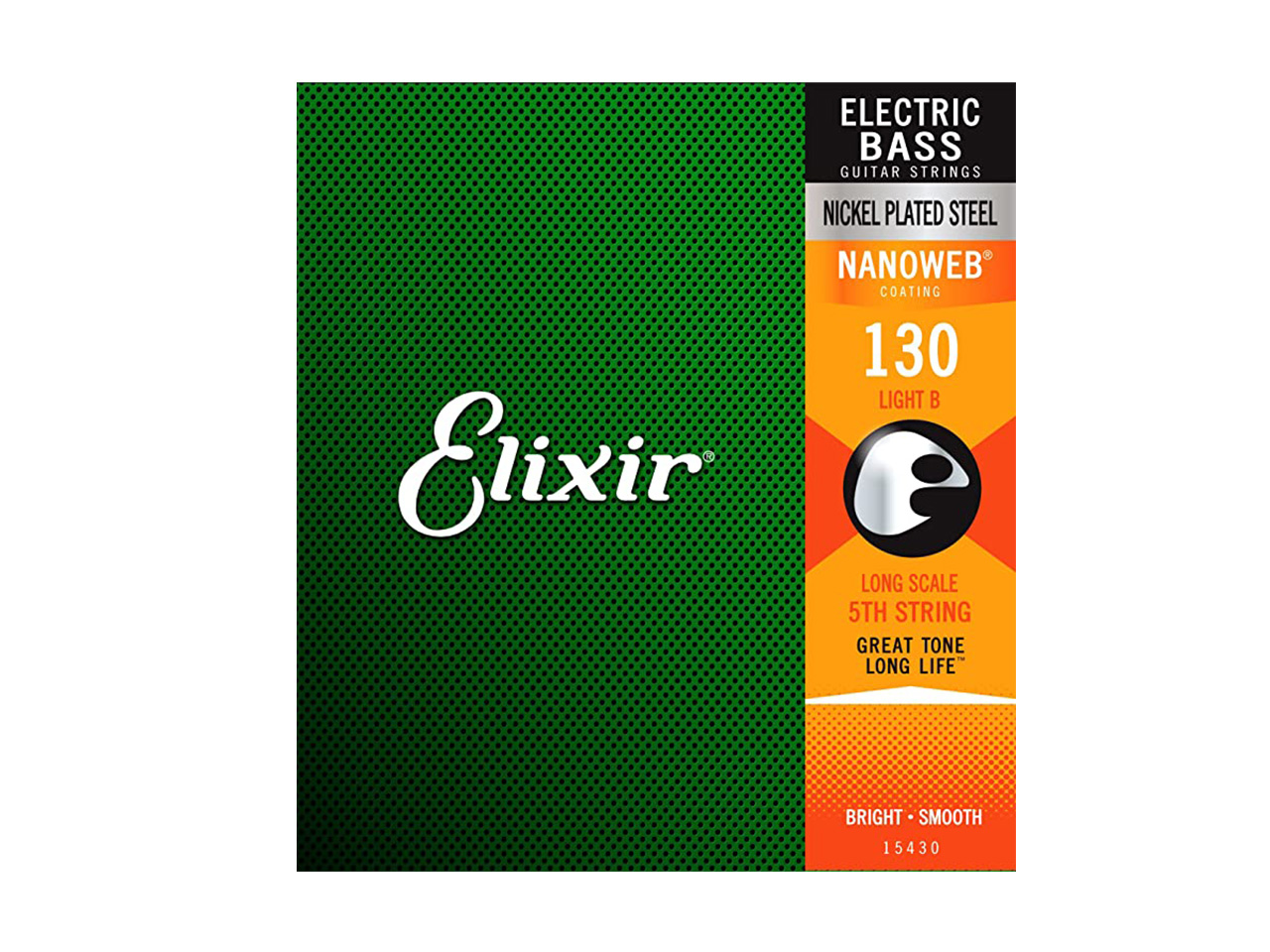 Elixir®(エリクサー) BASS NANOWEB(ニッケル) 5th Light B #15430 / .130 (エレキベース弦/Low-B弦のみ/5弦ベースバラ弦/Long Scale)