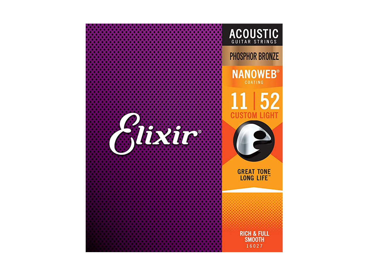 Elixir(エリクサー) Acoustic Phosphor Bronze Custom Light【16027】/ 011-052 (アコースティックギター弦)