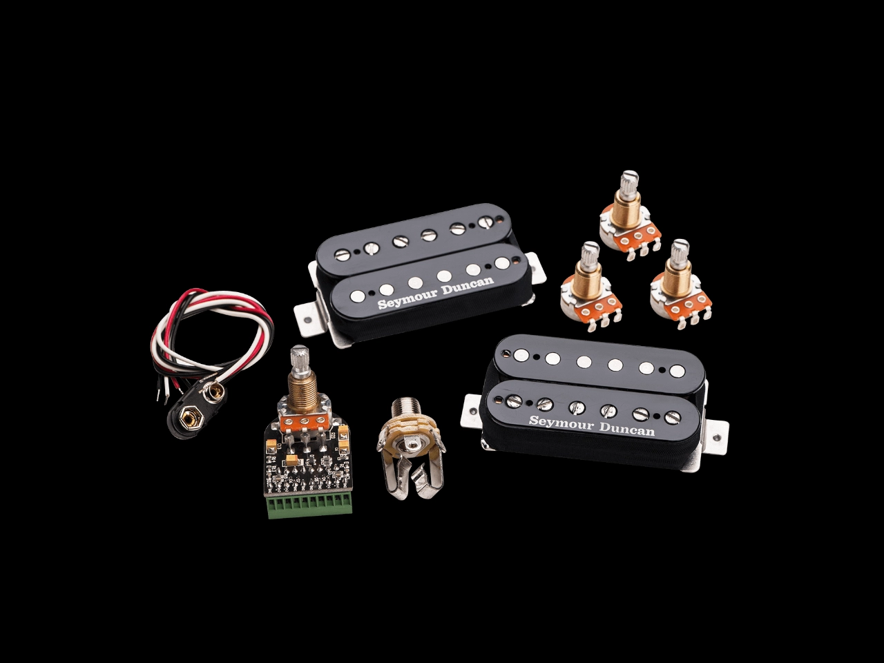 Seymour Duncan(セイモアダンカン) AHB-10s(Black)| Blackout s® HB Coil Pack System(ハムバッカーピックアップ) - 2