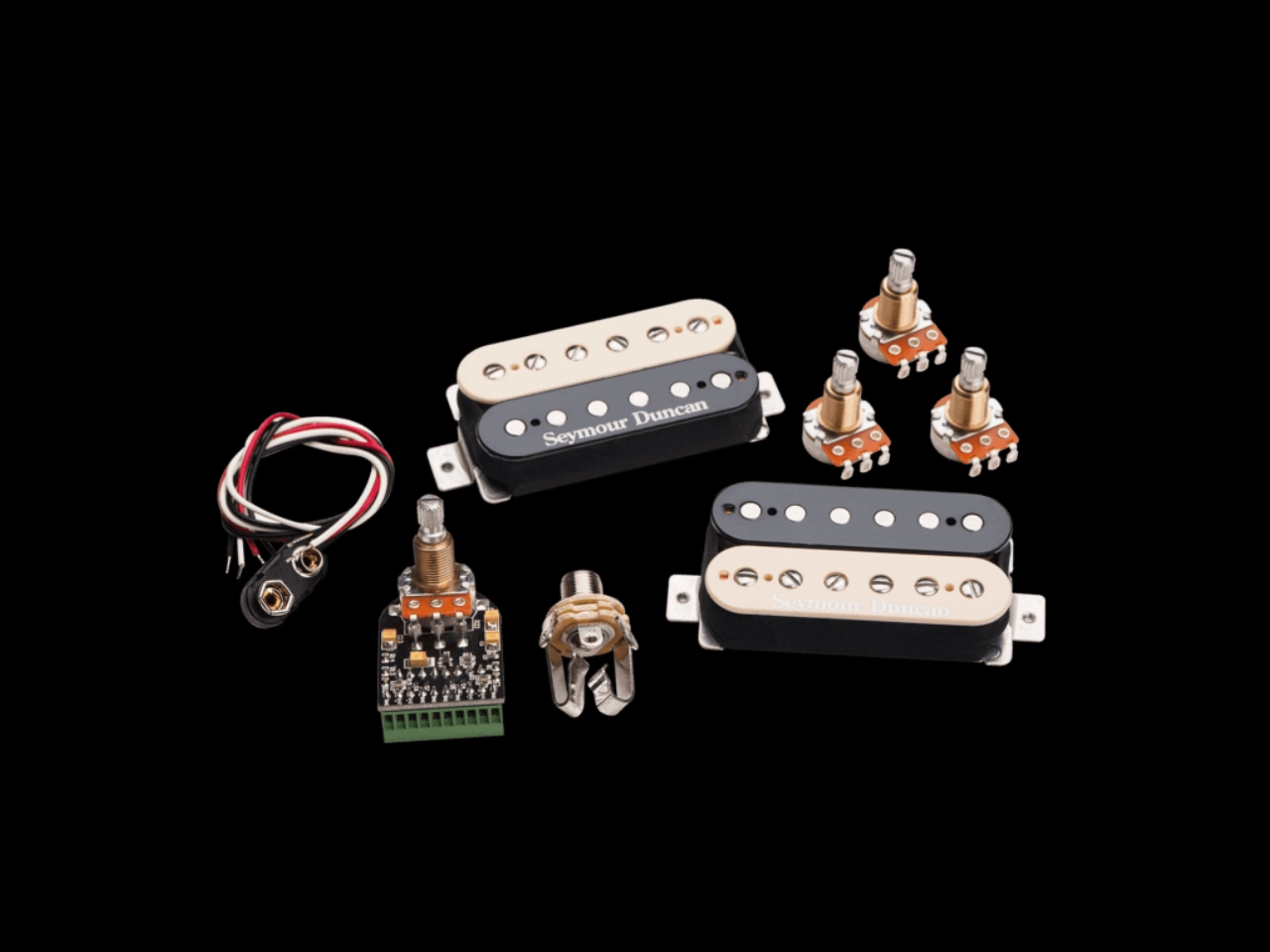 Seymour Duncan(セイモアダンカン) AHB-10s(Reverse Zebra)| Blackout s® HB Coil Pack System(ハムバッカーピックアップ) - 2