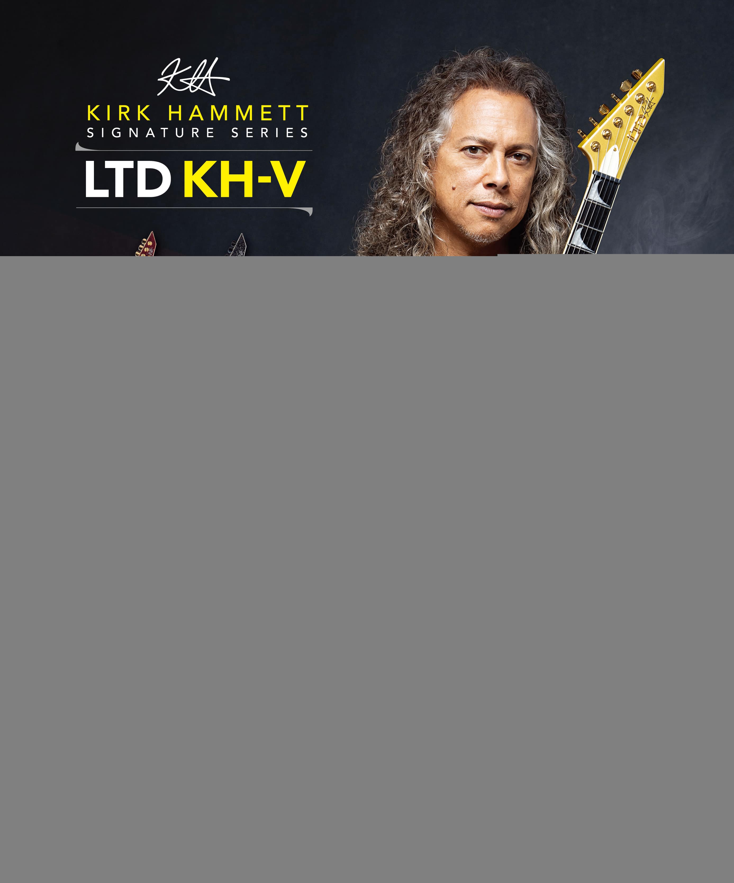 【受注生産】LTD (エルティ―ディー) KH-V Metallic Gold (Kirk Hammett /METALLICAモデル)