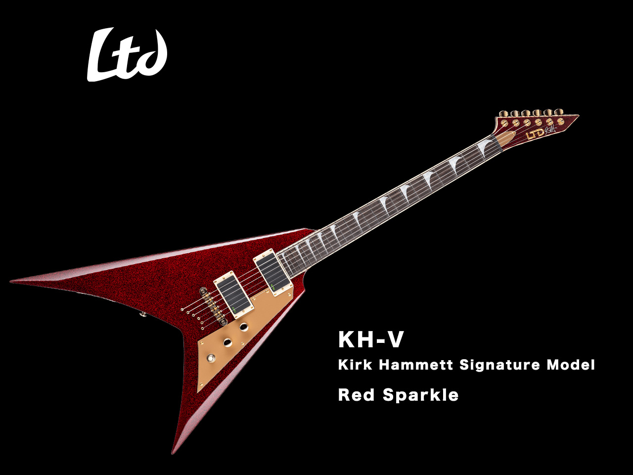 【受注生産】LTD (エルティ―ディー) KH-V Red Sparkle (Kirk Hammett /METALLICAモデル)