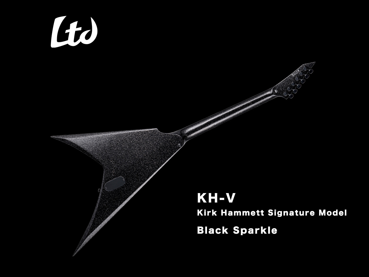 【受注生産】LTD (エルティ―ディー) KH-V Black Sparkle (Kirk Hammett /METALLICAモデル)