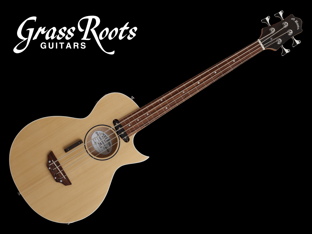【即納可能】GrassRoots(グラスルーツ) G-AC-BASS-FL / Natural Satin (アコースティックベース) - 8