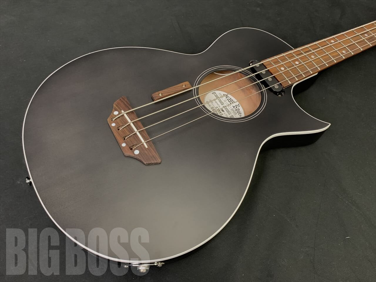 【即納可能】GrassRoots(グラスルーツ) G-AC-BASS / See Thru Black Satin (アコースティックベース) - 2