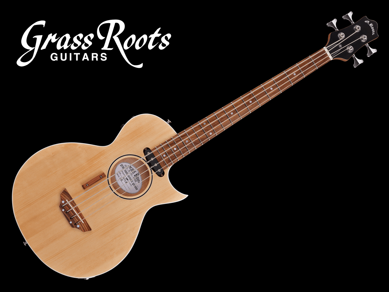 【即納可能】GrassRoots(グラスルーツ) G-AC-BASS / Natural Satin (アコースティックベース) - 6