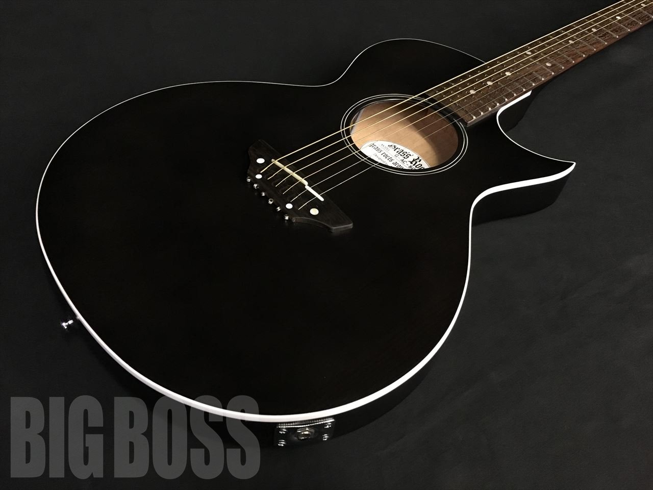 【即納可能】GrassRoots(グラスルーツ) G-AC/S (See Thru Black Satin) (スティール弦エレアコ) - 2