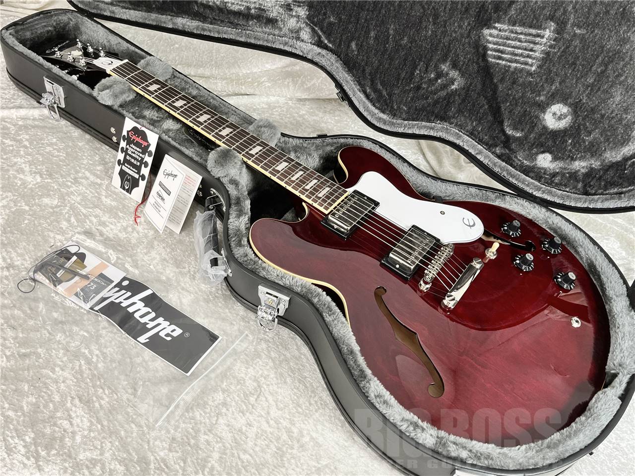 【即納可能】Epiphone ( エピフォン ) Noel Gallagher Riviera/Dark Wine Red  (セミアコースティックギター) お茶の水駅前店・別館
