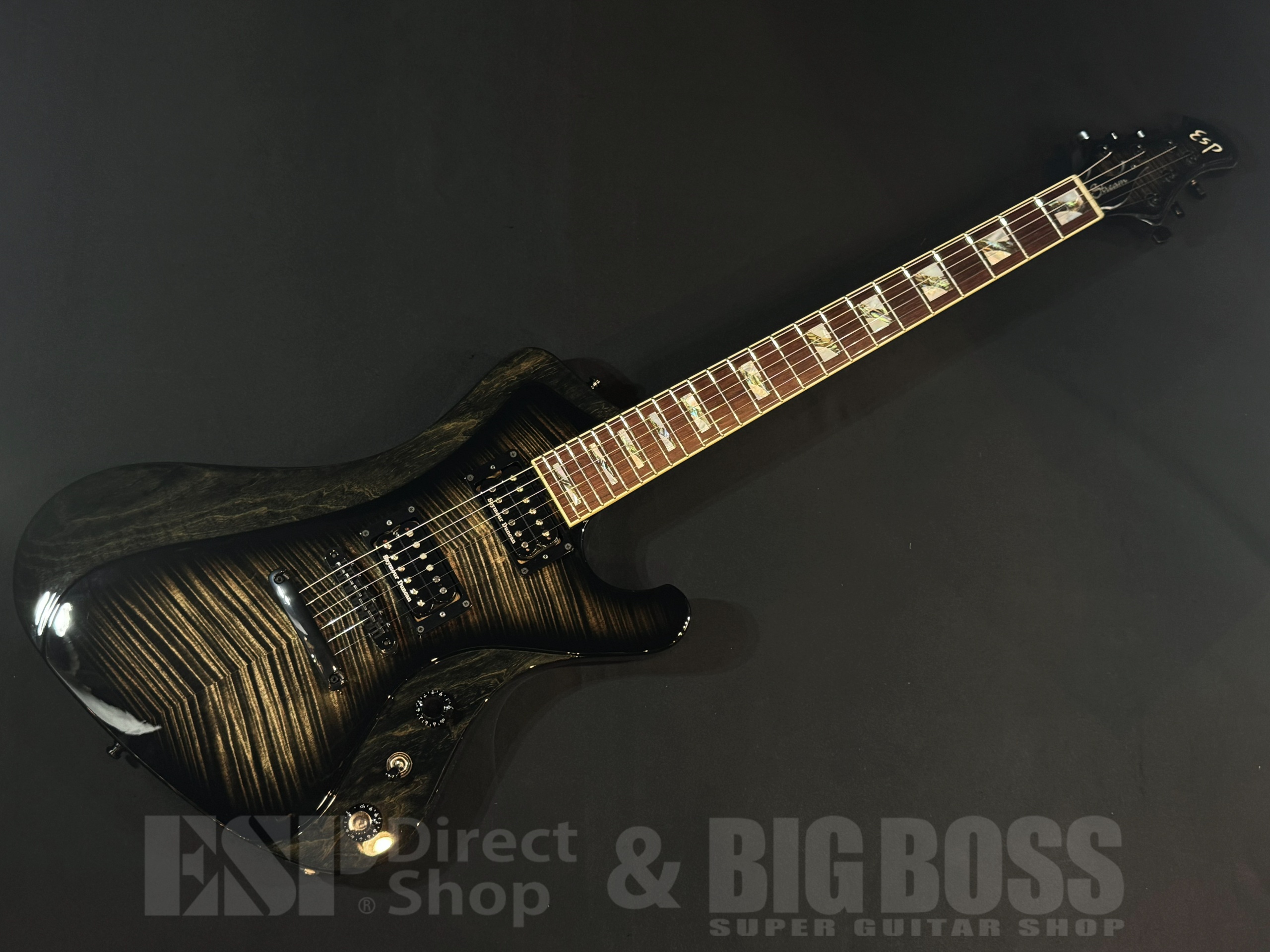 【即納可能/中古品】ESP (イーエスピー) STREAM-GT Custom FM See Thru Black Burst 大阪店
