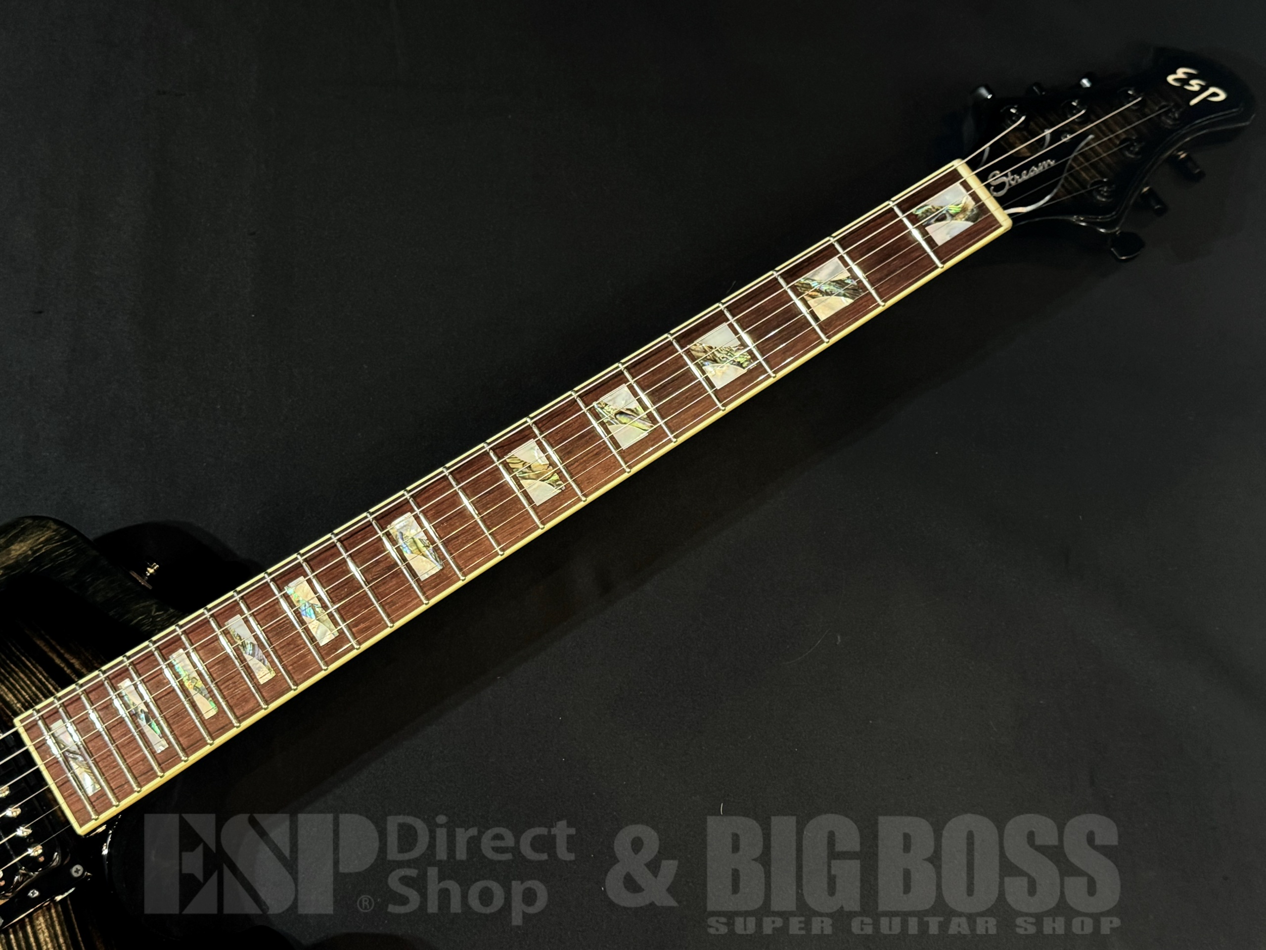 【即納可能/中古品】ESP (イーエスピー) STREAM-GT Custom FM See Thru Black Burst 大阪店 - 3