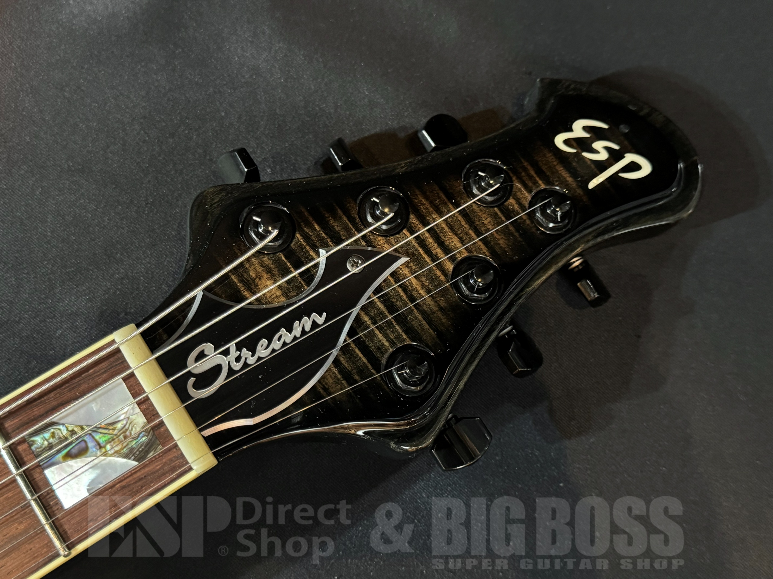 【即納可能/中古品】ESP (イーエスピー) STREAM-GT Custom FM See Thru Black Burst 大阪店 - 4