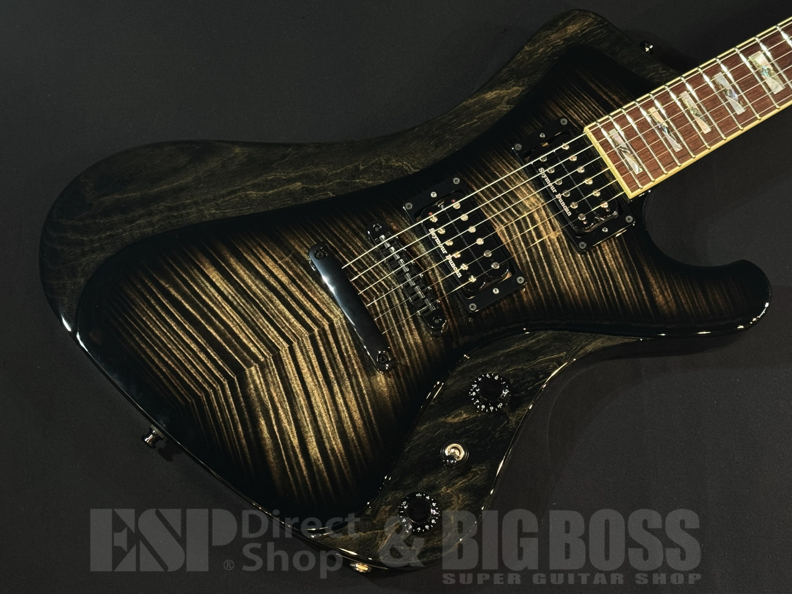 【即納可能/中古品】ESP (イーエスピー) STREAM-GT Custom FM See Thru Black Burst 大阪店 - 2