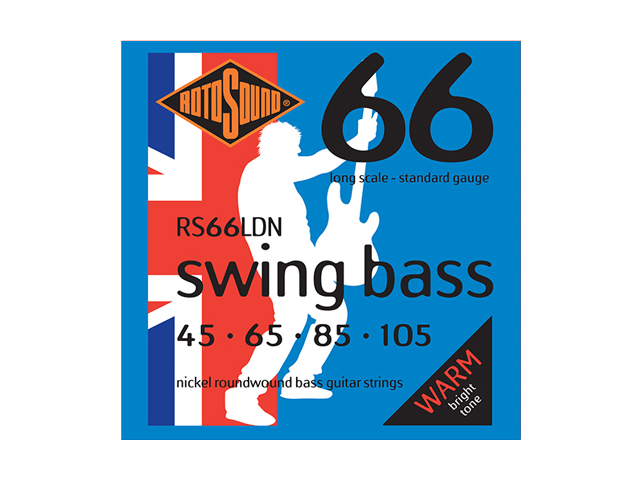 ROTOSOUND ( ロトサウンド ) SWING BASS 66  Standard Nickel Roundwound / RS66LDN 45-105 (エレキベース弦/LONG SCALE)