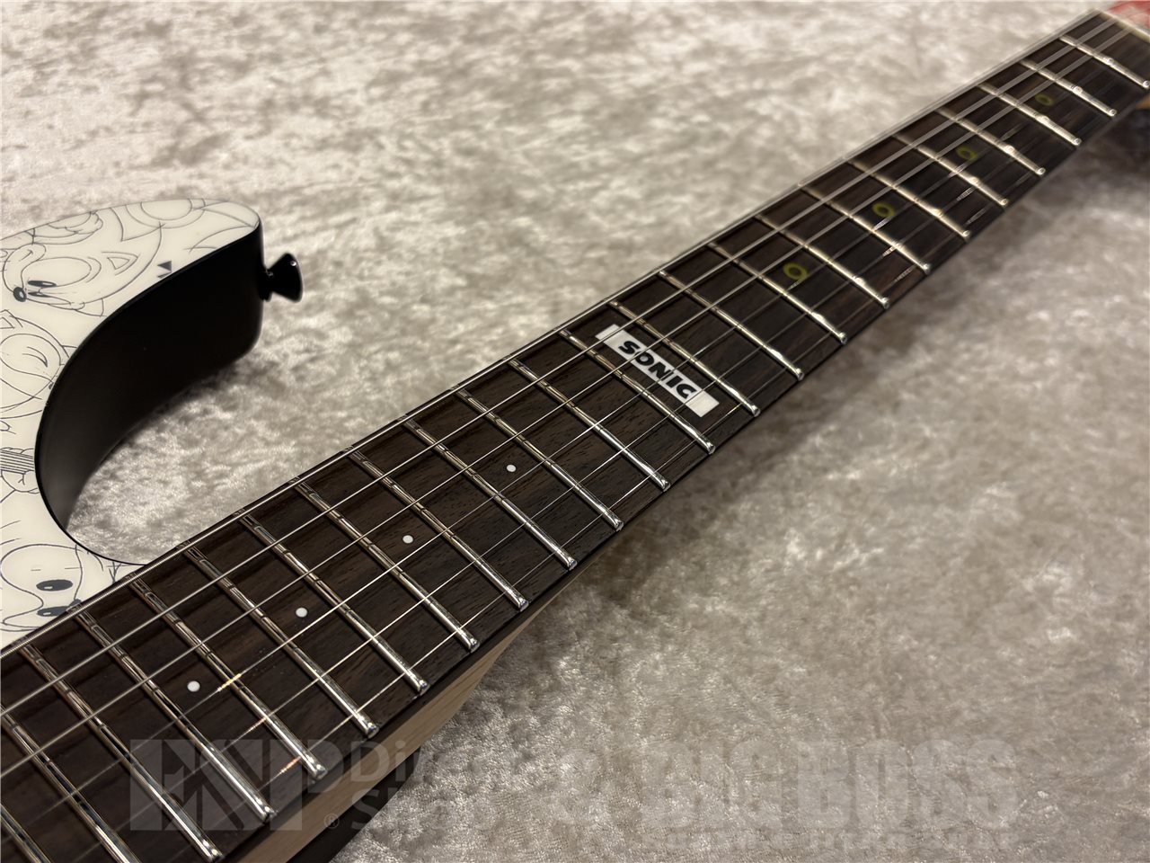 【即納可能】ESP×SONIC（イーエスピー×ソニック）SONIC THE HEDGEHOG GUITAR III -Classic Sonic Edition-（Classic Sonic Collage Art Top / Black Satin Back）　名古屋店 - 4