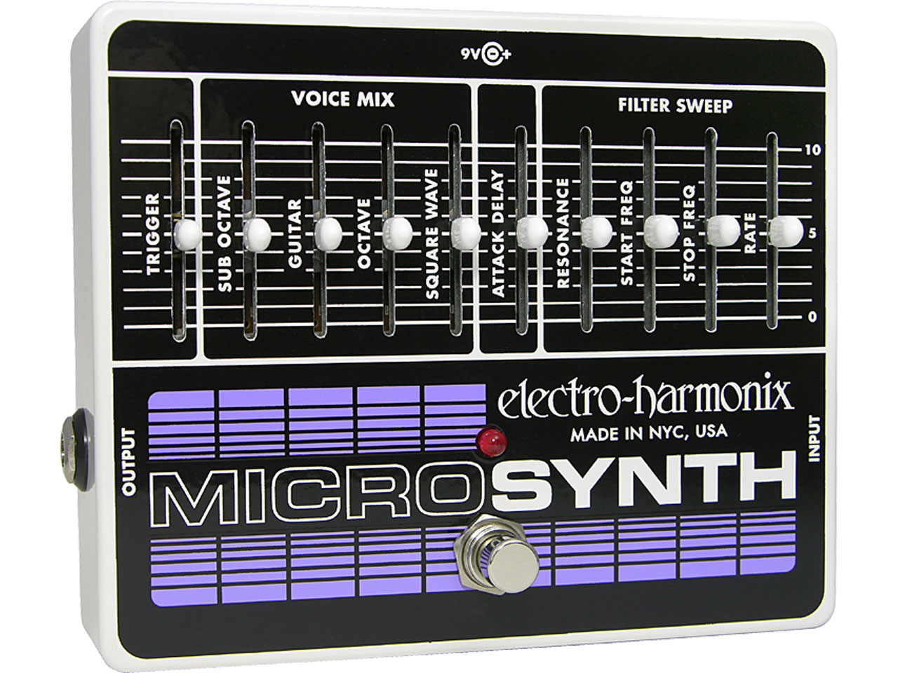 【お取寄せ商品】<br>Electro-Harmonix Micro Synthesizer Analog Guitar Microsynth<br>(ギターシンセサイザー)(エレクトロハーモニックス)