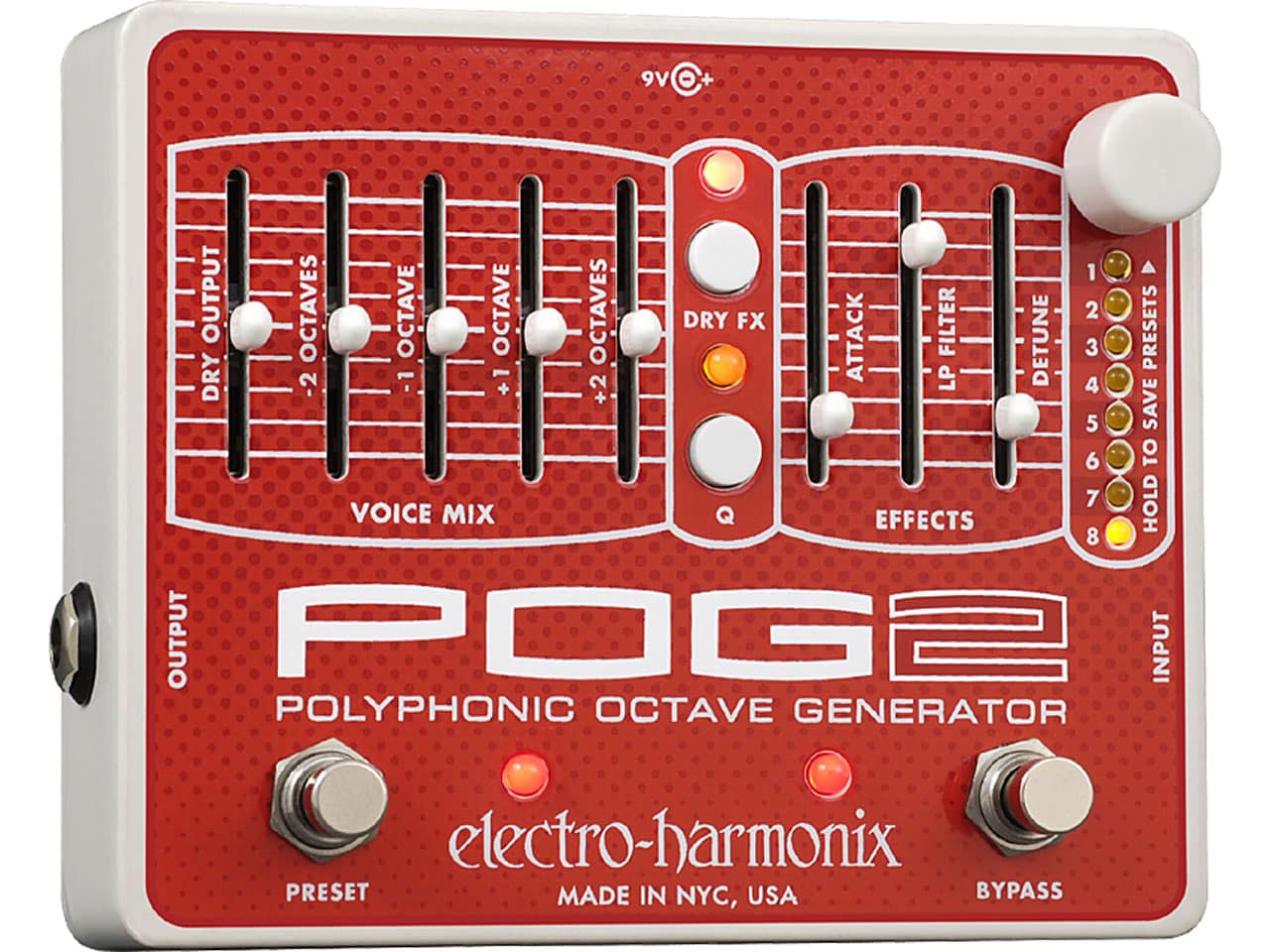 【お取寄せ商品】<br>Electro-Harmonix POG2 Polyphonic Octave Generator<br>(オクターバー)(エレクトロハーモニックス)
