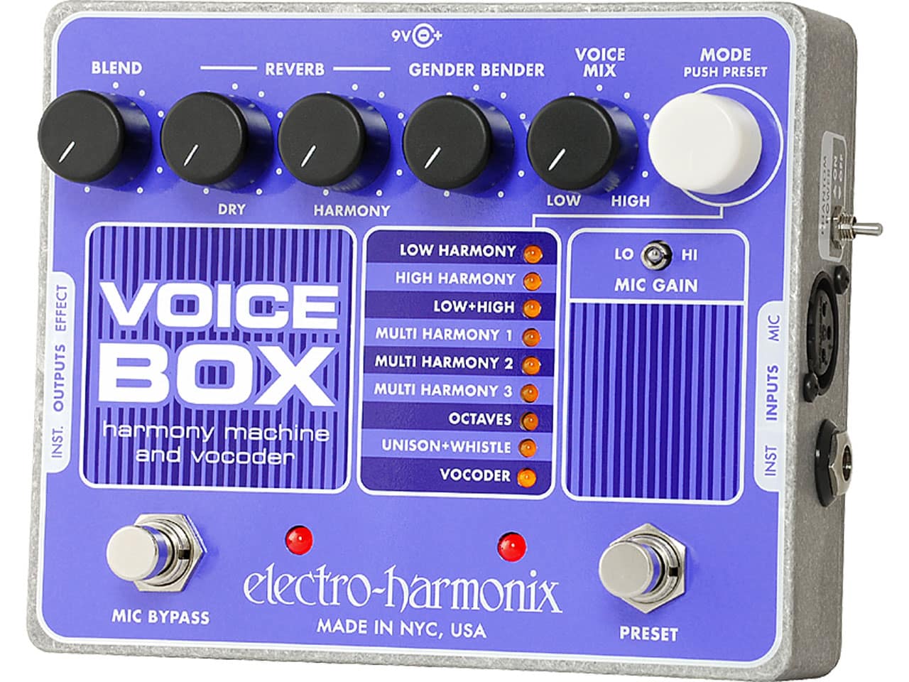 【お取寄せ商品】<br>Electro-Harmonix Voice Box  Vocal Harmony Machine/Vocoder<br>(ボーカル用ハーモナイザー/ボコーダー)(エレクトロハーモニックス)