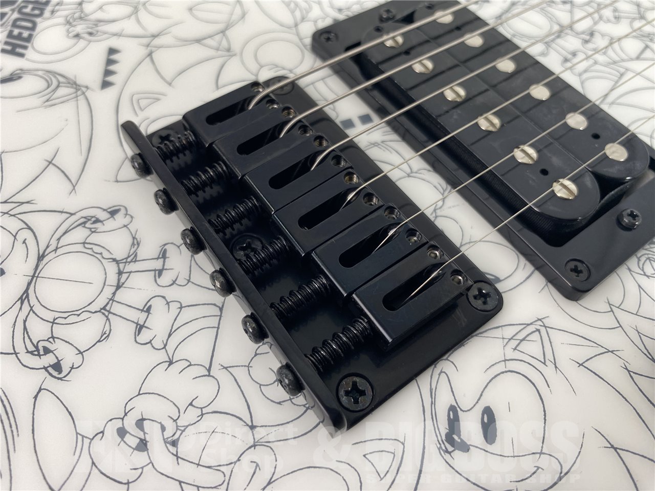 【即納可能】ESP×SONIC(イーエスピーxソニック) SONIC THE HEDGEHOG GUITAR III -Classic Sonic Edition- / Classic Sonic Collage Art / Black Satin お茶の水駅前店(東京) - 5