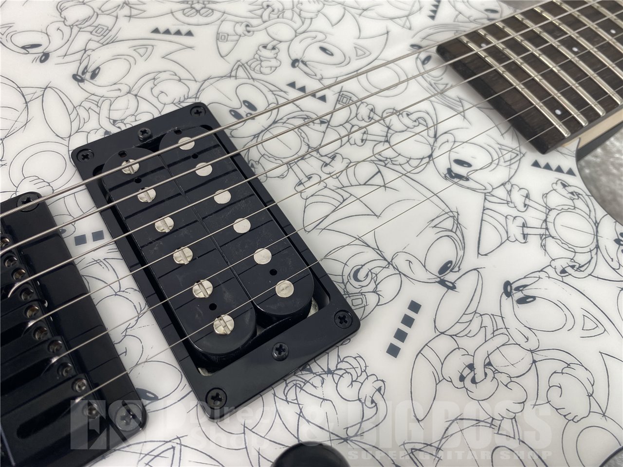 【即納可能】ESP×SONIC(イーエスピーxソニック) SONIC THE HEDGEHOG GUITAR III -Classic Sonic Edition- / Classic Sonic Collage Art / Black Satin お茶の水駅前店(東京) - 6