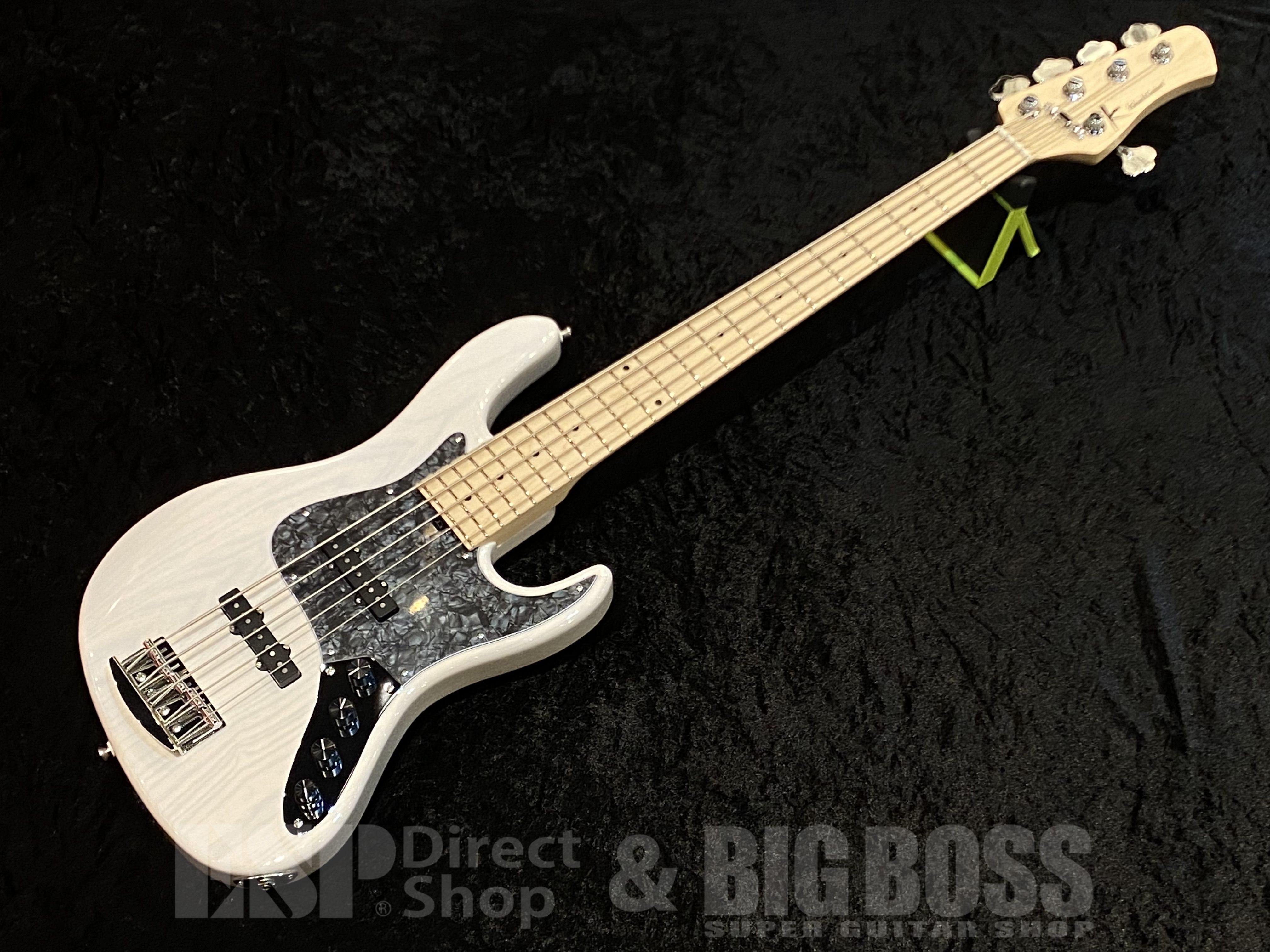 【即納可能】kikuchi Guitars(キクチギターズ) Hermes MV5【Trans White】福岡店