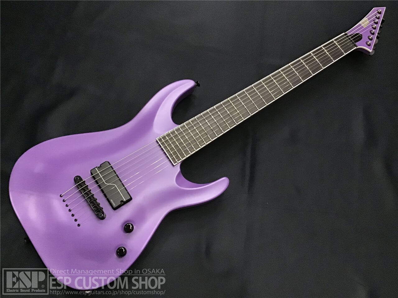【即納可能】ESP(イーエスピ―) STEF-B7 1HUM / Purple Satin (Stephen Carpenter Model/ステファン・カーペンターモデル) 大阪店