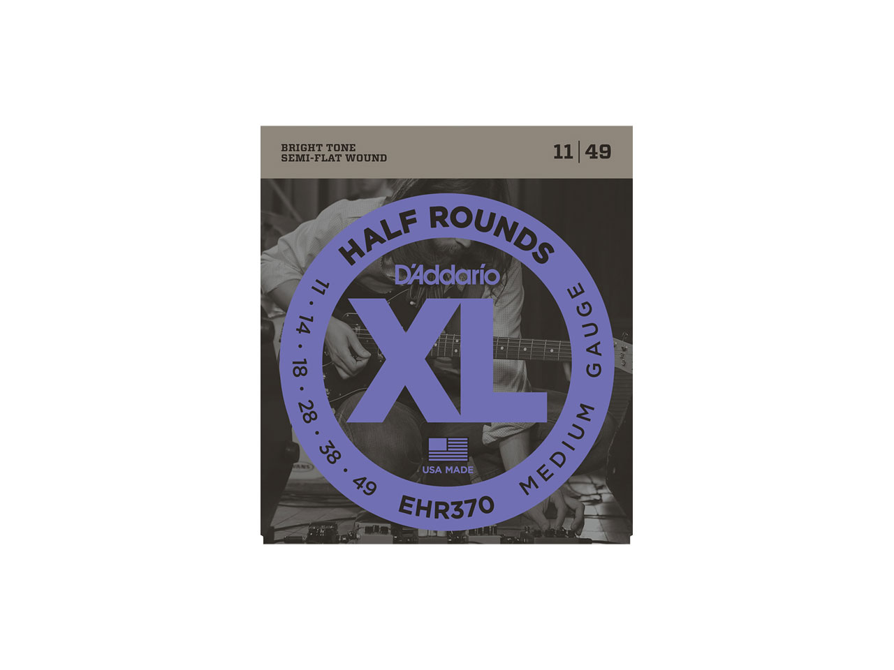 D'Addario(ダダリオ) XL Half Rounds Medium / EHR370 (エレキギター弦)
