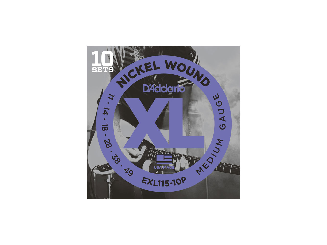 D'Addario(ダダリオ) XL Nickel Multi-Packs Blues/Jazz Rock / EXL115-10P (エレキギター弦/10セットパック)