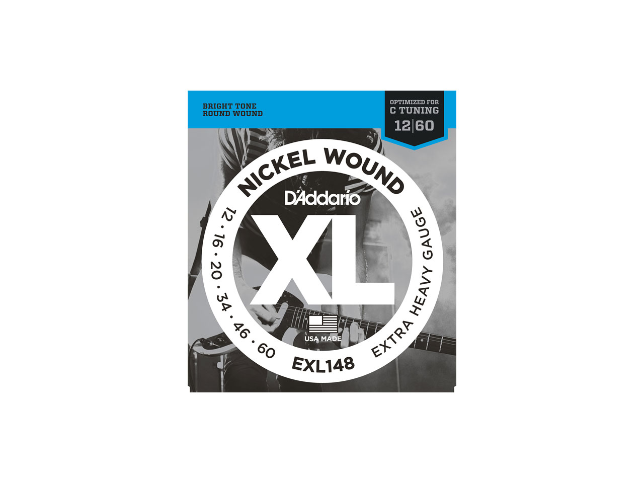 D'Addario(ダダリオ) XL Nickel Round Wound Extra Heavy / EXL148 (エレキギター弦)