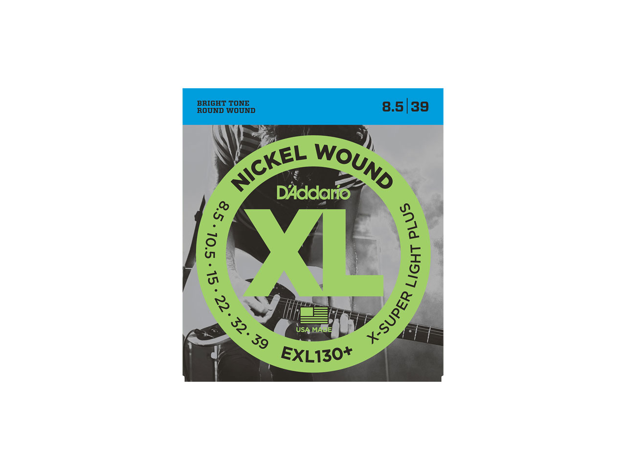 D'Addario(ダダリオ) XL Nickel Round Wound  Extra-Super Light Plus / EXL130+ (エレキギター弦)