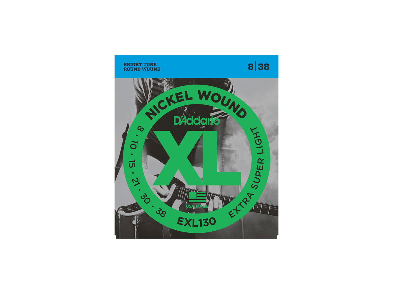 D'Addario(ダダリオ) XL Nickel Round Wound  Extra-Super Light / EXL130 (エレキギター弦)