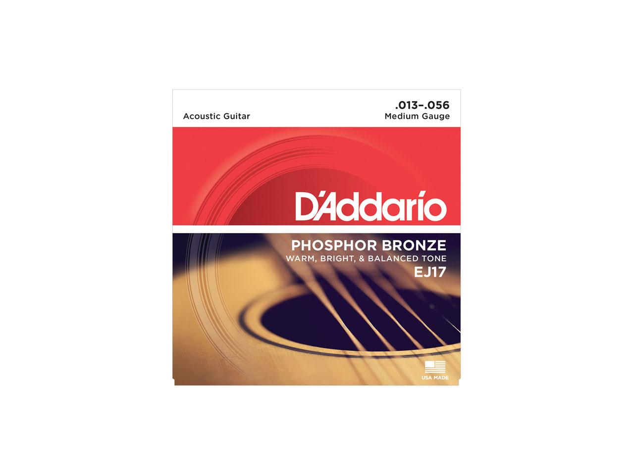 D'Addario(ダダリオ) Phosphor Bronze Wound EJ17 (アコースティックギター弦)