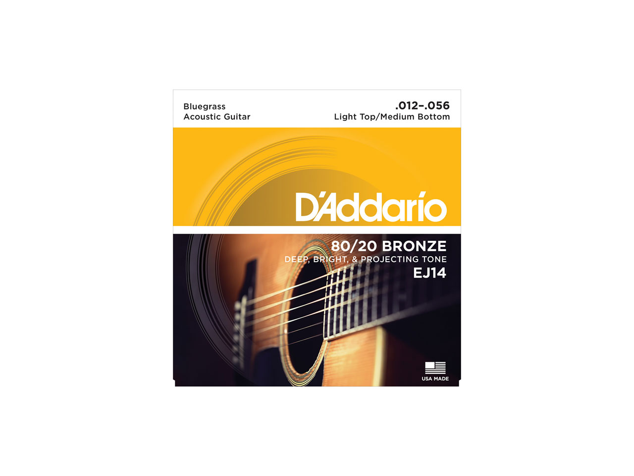 D'Addario(ダダリオ) 80/20 Bronze Wound EJ14 (アコースティックギター弦)