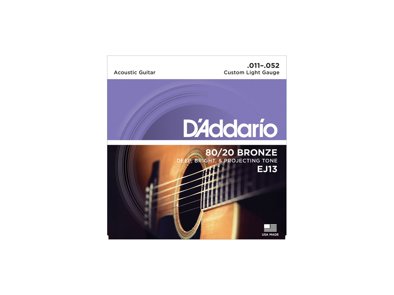 D'Addario(ダダリオ) 80/20 Bronze Wound EJ13 (アコースティックギター弦)