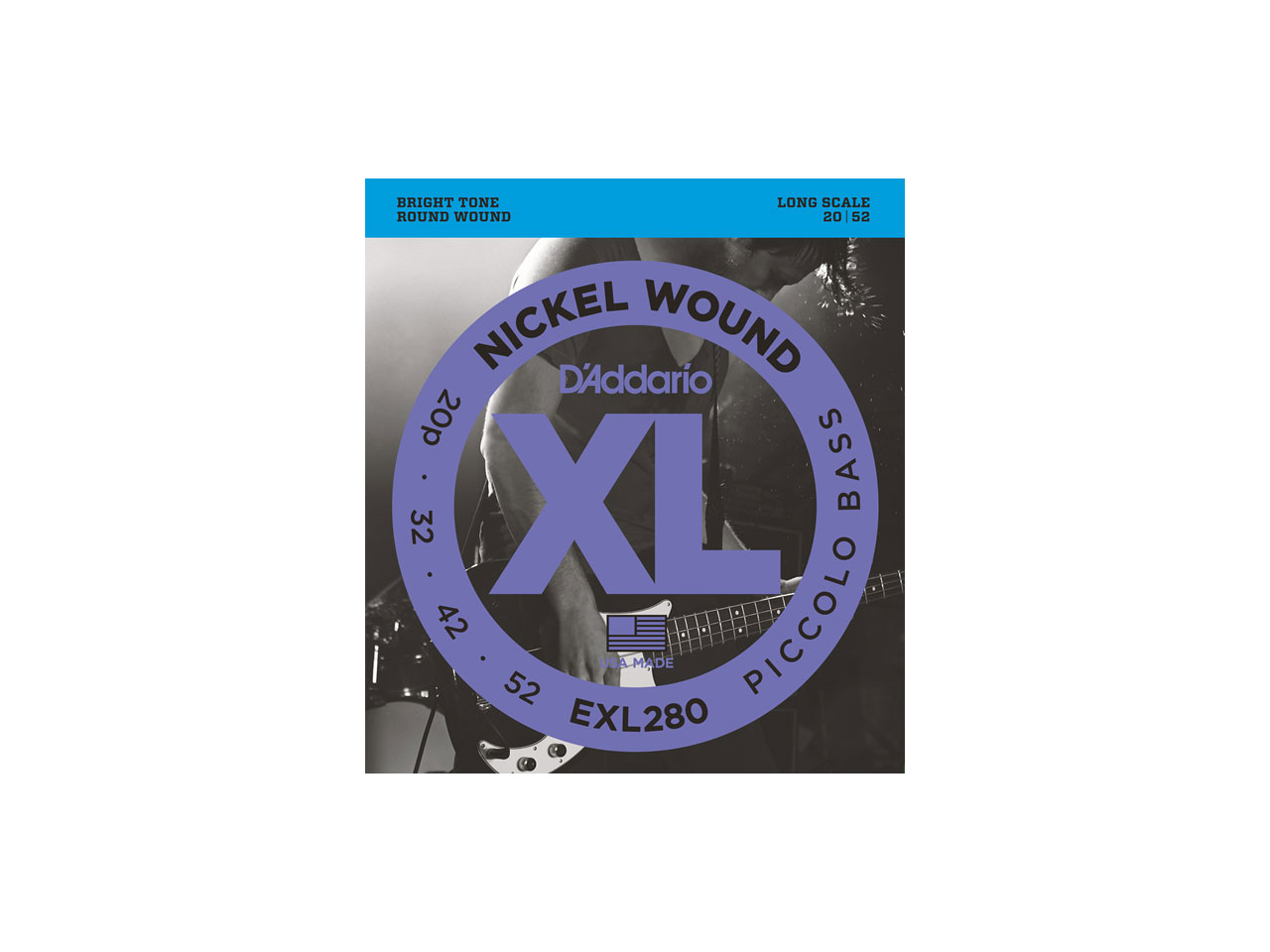 D'Addario(ダダリオ) XL Nickel Round Wound , Piccolo / EXL280 (エレキベース弦/ピッコロベース用)