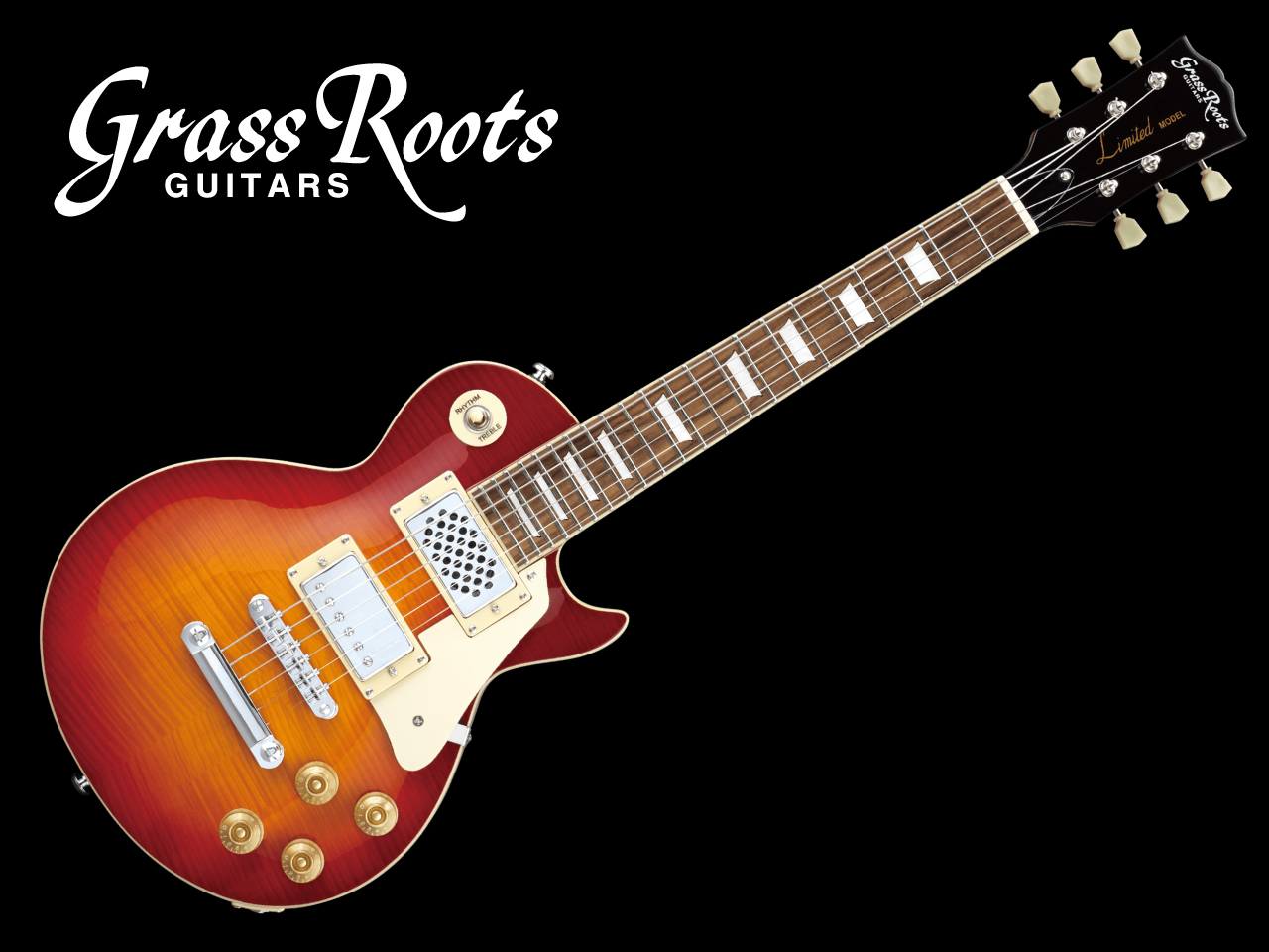 【即納可能】GrassRoots(グラスルーツ) G-LPS-MINI / Cherry Sunburst | ミニギター