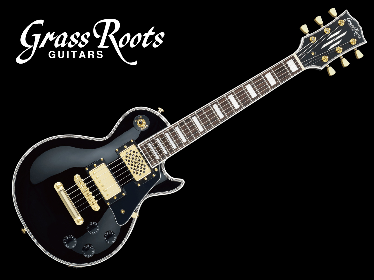 【即納可能】GrassRoots(グラスルーツ) G-LPC-MINI / Black | ミニギター