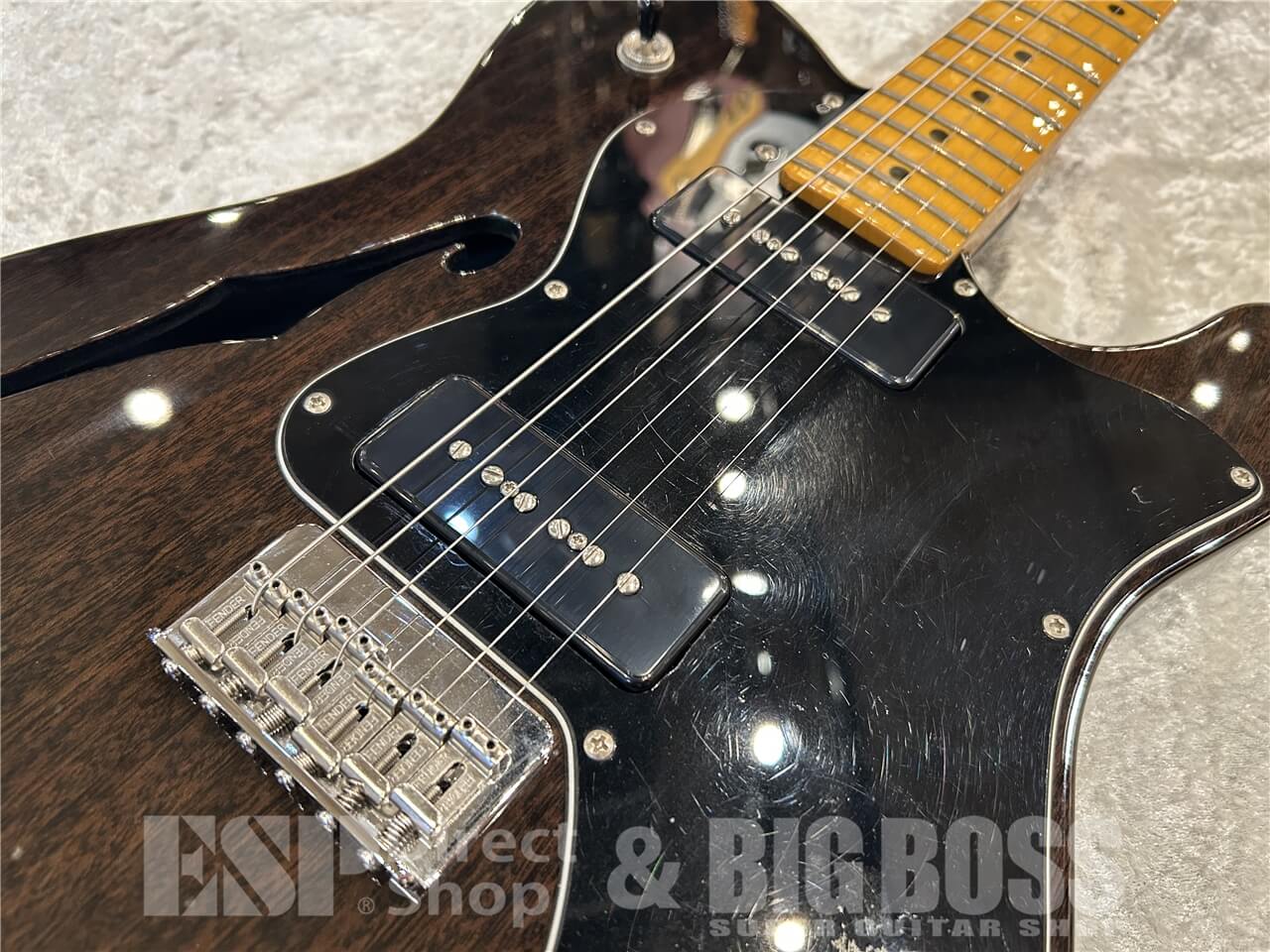【即納可能/お客様委託品】 Fender (フェンダー) Modern Player Telecaster Thinline Deluxe / Transparent Black 仙台店 - 3