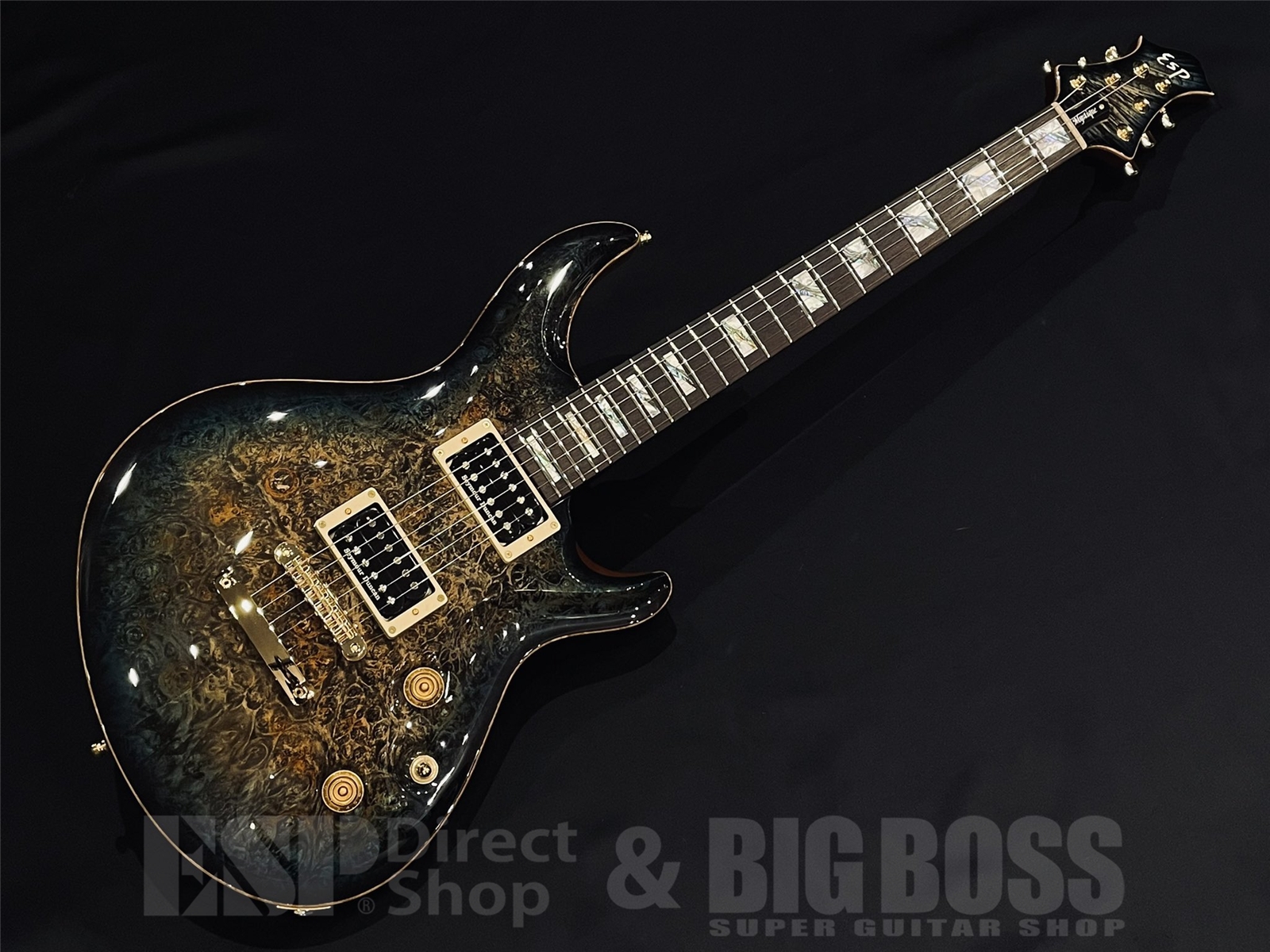【即納可能】ESP(イーエスピー) MYSTIQUE-CTM Burled Maple Reptile Blue Burst 京都店