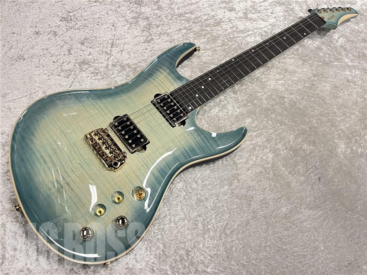 【即納可能】Valenti Guitars（ヴァレンティーギターズ） Nebula Carved（Ice Blue）　名古屋店