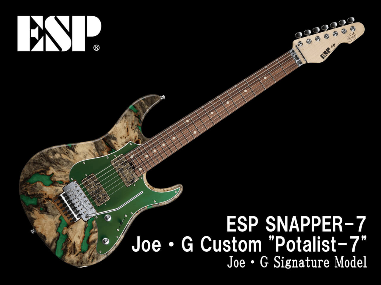 【受注生産】ESP(イーエスピー) SNAPPER-7 Joe・G Custom "Potalist-7" (兀突骨/Joe・G Model)【7弦ギター】