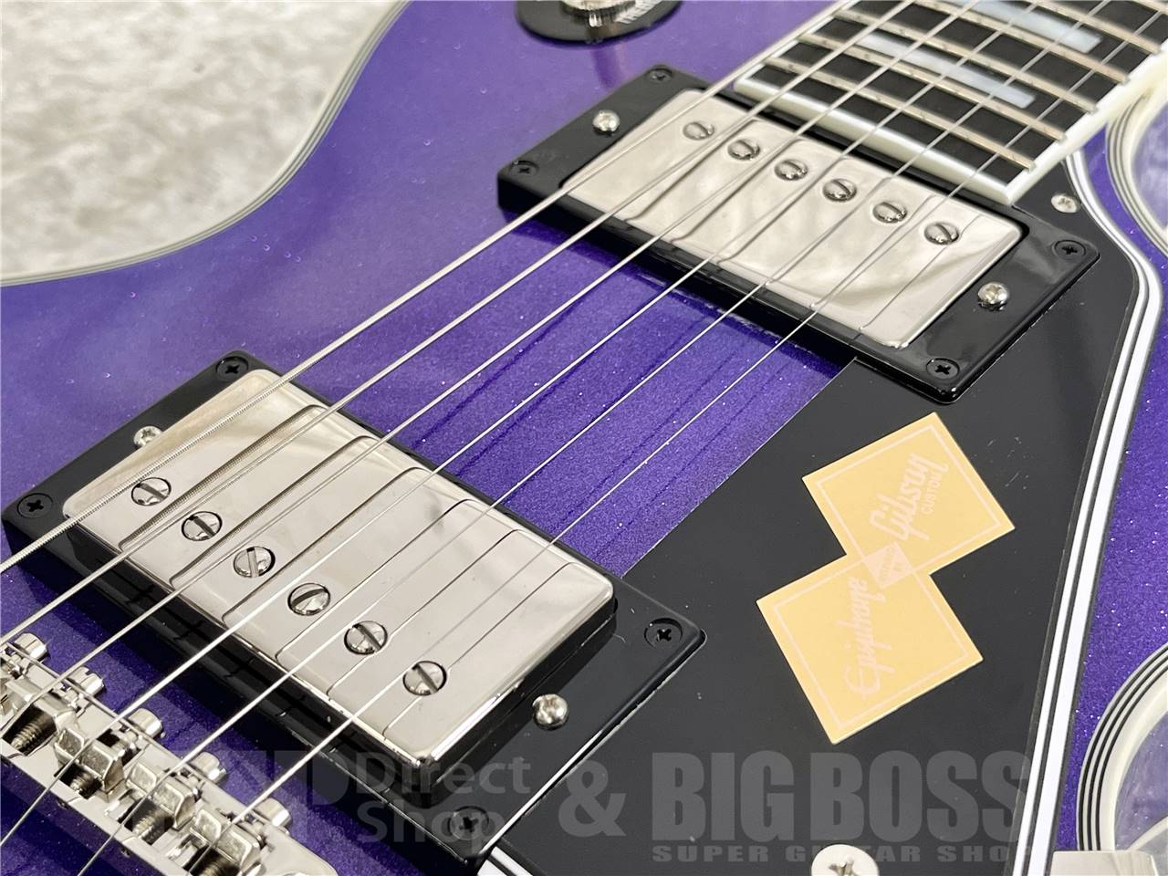 【即納可能】Epiphone (エピフォン)  Inspired by Gibson Custom Les Paul Custom (Amethyst Sparkle) お茶の水駅前店・別館 - 3