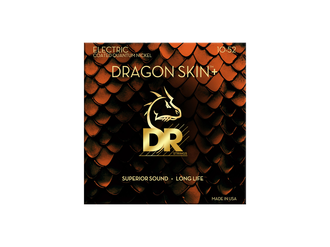 DR Strings DRAGON SKIN＋for Electric Guitar [DEQ-10/52] (エレキギター弦)