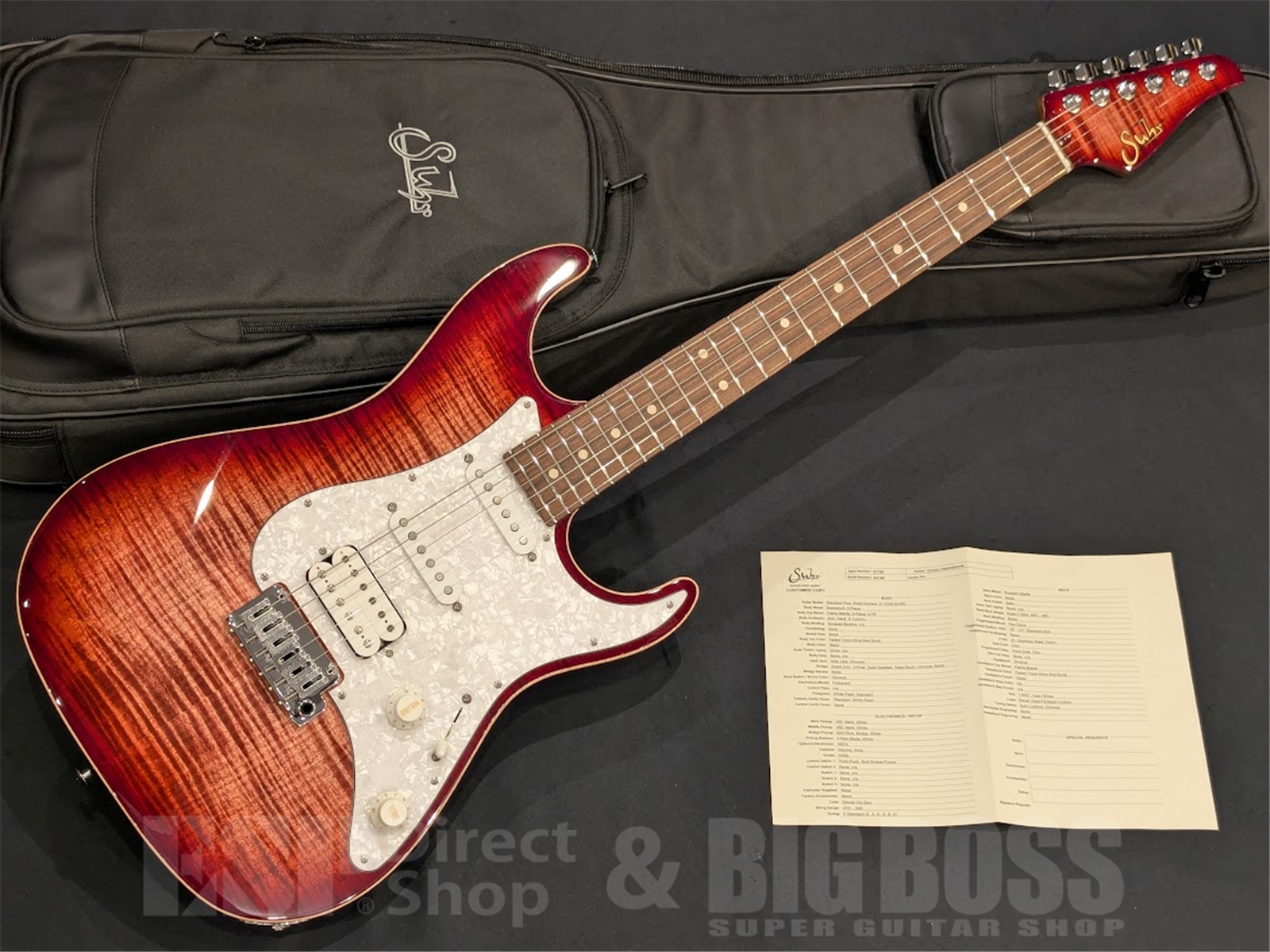 【即納可能/アウトレット】Suhr(サー) Standard Plus Matching Head / Faded Trans Wine Red Burst / Pau Ferro 京都店