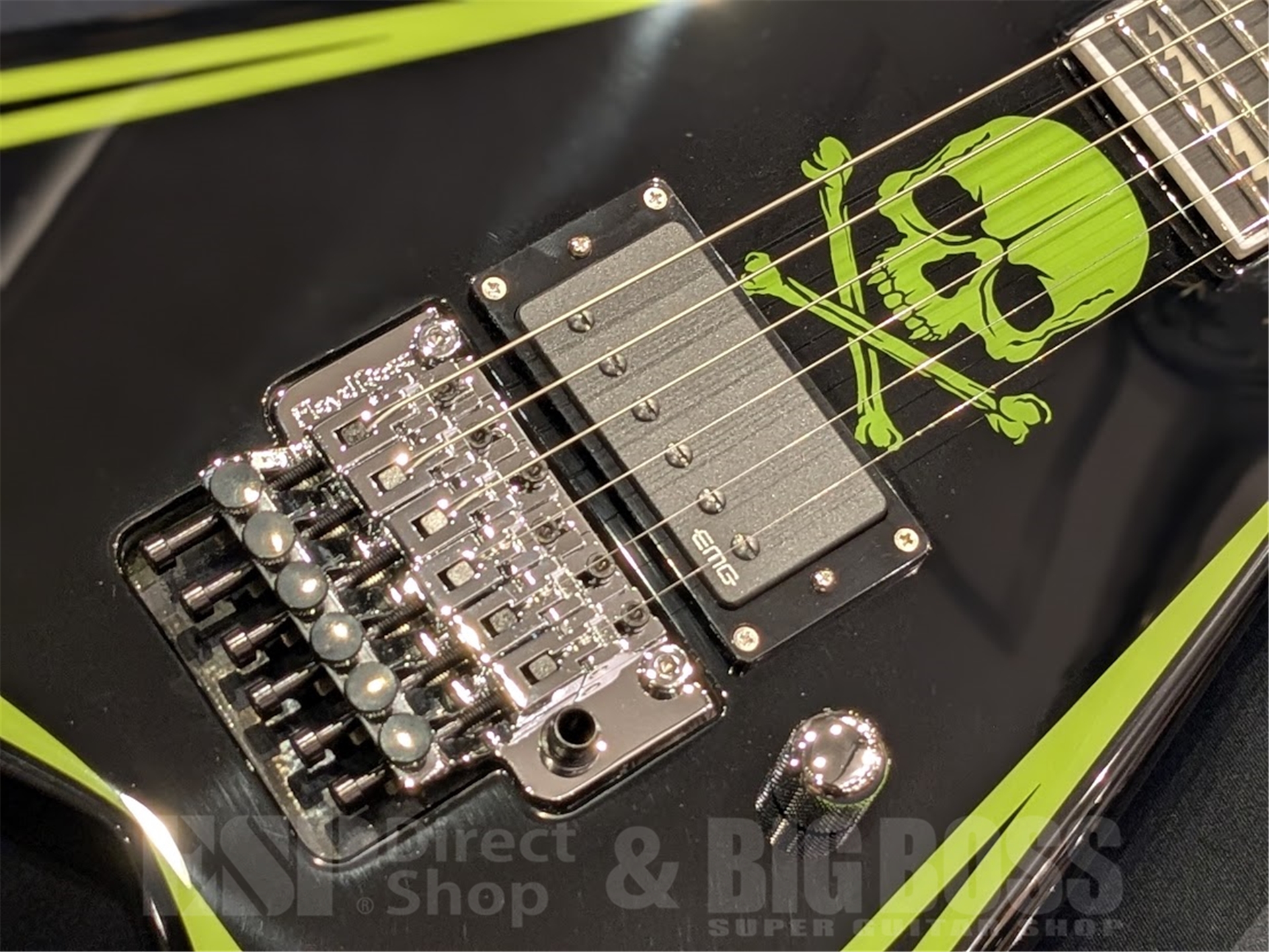 【即納可能】EDWARDS(エドワーズ) E-ALEXI GREENY / Black with Lime Green Pinstripe & Skull 京都店 - 3