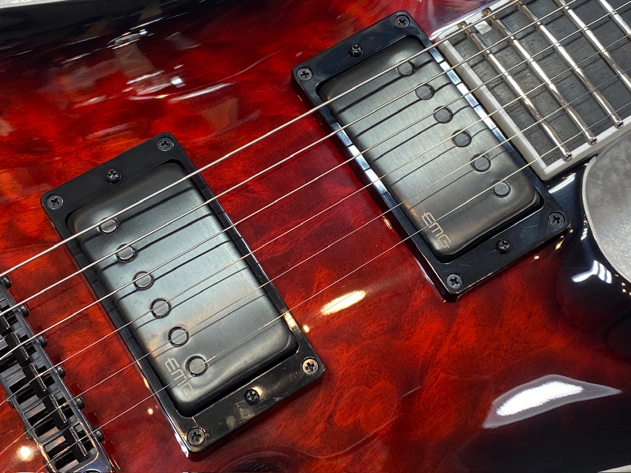 【即納可能】E-II(イーツー) HORIZON NT-II EMG/See Thru Black Cherry Sunburst GWS - 3